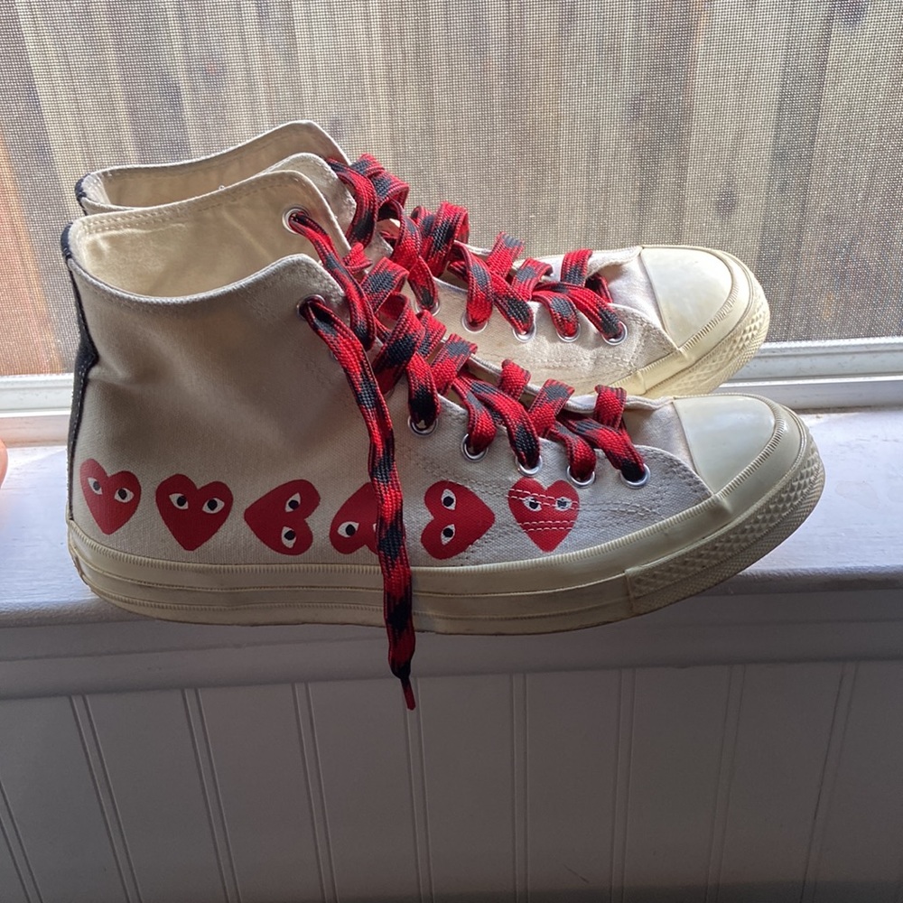 Comme des garcons hightops (Size 10.5) Read caption!!!